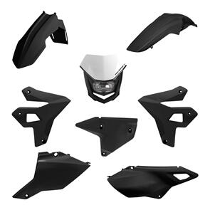 POLISPORT RESTYLING KIT W/HEADLIGHT SUZ DR-Z400 2000-24 BLK