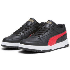 PUMA YOUTH RBD GAME LOW JR PUMA BLACK-FOR ALL TIME RED