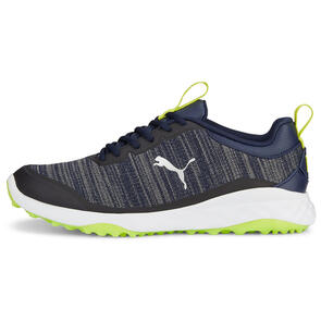PUMA FUSION PRO GOLF SHOES - PEACOAT/PUMA SILVER/LIMEPUNCH