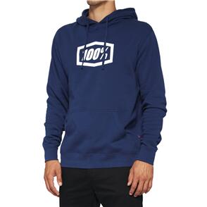 100% ICON PULLOVER HOODED FLEECE NAVY 