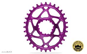 ABSOLUTE BLACK OVAL PREMIUM SRAM DM BOOST (148) NW CHAINRING - 3MM OFFSET PURPLE