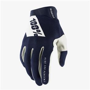 100% 2 RIDEFIT GLOVES NAVY/WHITE 