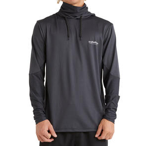 QUIKSILVER HOTPOINT HOODY L/SL SURF TEE BLACK