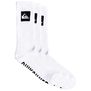 QUIKSILVER 5 CREW PACK SOCKS WHITE