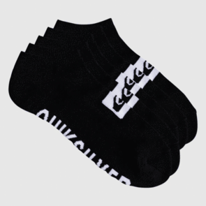 QUIKSILVER ANKLE 5 PACK SOCKS BLACK