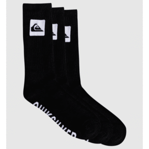 QUIKSILVER CREW 5 PACK SOCKS BLACK