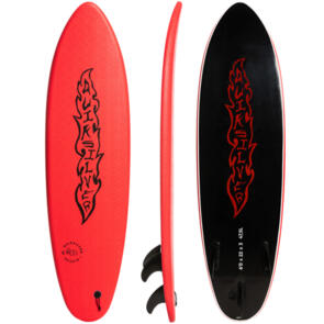 QUIKSILVER DISCUS SOFTTOP SOFTBOARD RED 6'0" X 22 X 3 47.5L