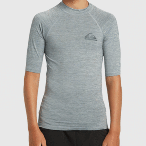 QUIKSILVER EVERYDAY UPF50 SS YOUTH QUARRY HEATHER