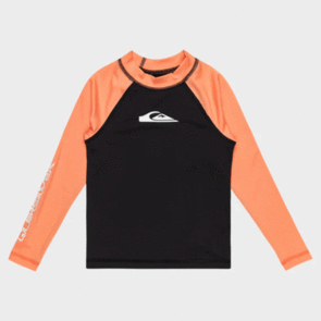 QUIKSILVER EVERYDAY UPF50 LS TODDLERS BLACK/MELON