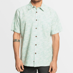 QUIKSILVER HANA BAY SHIRT REEF WATERS HANA BAY