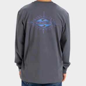 QUIKSILVER HERITAGE SUN LS TEE IRON GATE
