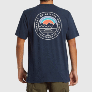 QUIKSILVER LANDSCAPES SS TEE DARK NAVY