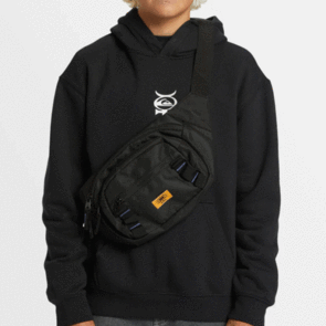 QUIKSILVER LONE WALKER BUM BAG JET BLACK