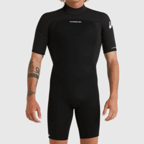 QUIKSILVER PROLOGUE 2MM SS SPRINGSUIT BACK ZIP BLACK