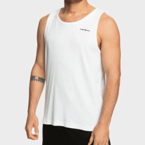 QUIKSILVER RIBBED TANK BRIGHT WHITE