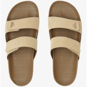 QUIKSILVER RIVI LEATHER DOUBLE ADJUST TAN 1