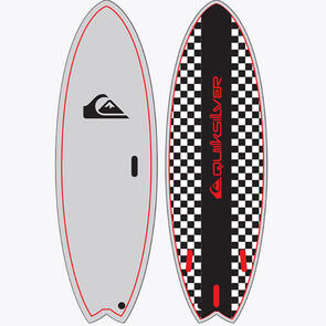 QUIKSILVER SOFTBOARD - FISH - GRY/BLK CHECKER 6'0"