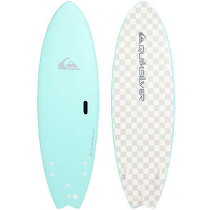 QUIKSILVER SOFTBOARD - FISH - AQUA CHECKER 6'0"