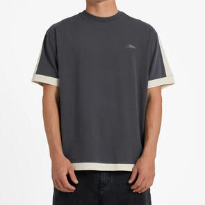 QUIKSILVER AV-2 KNIT TOP ACID WASH/BONE WHITE