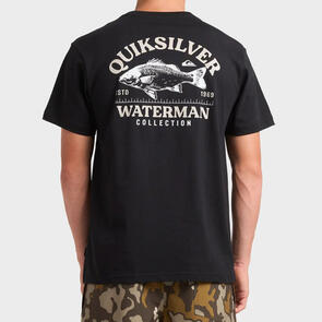 QUIKSILVER BAYSIDE SS SCREEN TEE BLACK