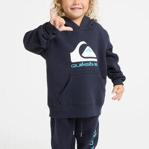 QUIKSILVER COMP LOGO HOODIE BOY FLEECE TOP DARK NAVY
