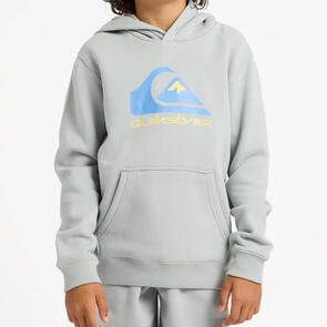 QUIKSILVER COMP LOGO HOODIE YOUTH FLEECE TOP QUARRY
