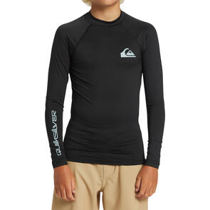 QUIKSILVER EVERYDAY SOLID UPF50 LS YOUTH BLACK