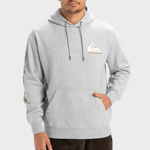 QUIKSILVER OMNI LOGO HOODIE LIGHT GREY HEATHER