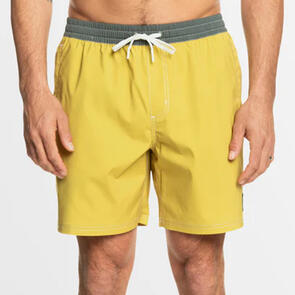 QUIKSILVER ORIGINAL STRAIGHT LEG VOLLYS 17" NB GOLDEN OLIVE