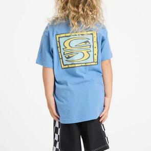 QUIKSILVER RADICAL TIMES SS BOY SCREEN TEE RIVIERA