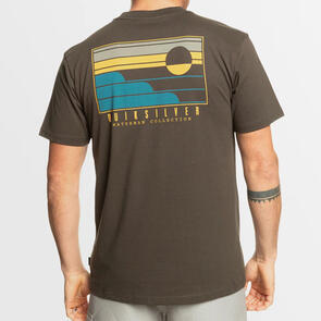 QUIKSILVER REFLECTIVE SUN SS TEE EARTH