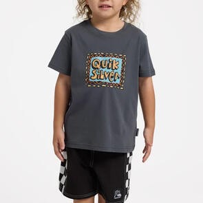 QUIKSILVER RETRO STACK SS BOY IRON GATE