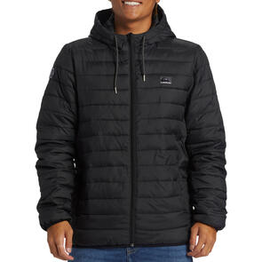 QUIKSILVER SCALY HOODED JACKET BLACK