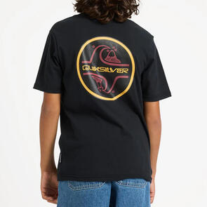 QUIKSILVER SEQUEL SS YOUTH SCREEN TEE BLACK