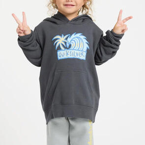QUIKSILVER TROPIC TIDES HOODIE BOY FLEECE TOP IRON GATE