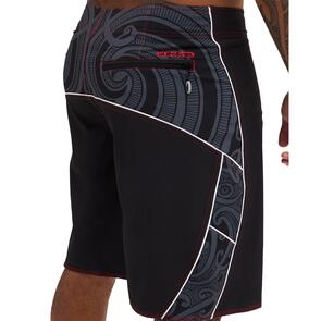 QUIKSILVER X KEHU BUTLER TAKARANGI BOARDSHORT 21 - BLACK