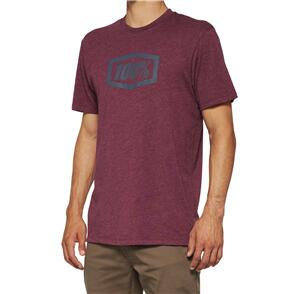 100% ICON T-SHIRT MAROON HEATHER 