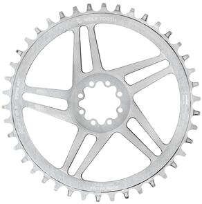 WOLF TOOTH DIRECT MOUNT CHAINRING FOR SRAM 8-BOLT 42T RAW SILVER
