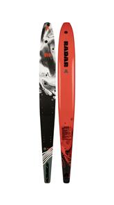 RADAR 2025 GRAPHITE SENATE SLALOM SKI (CANDY RED / CARBON) 