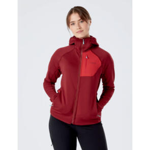 RAB SUPERFLUX HOODY WMNS OXBLOOD RED/ASCENT RED
