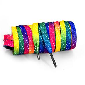CRAZY SKATES PREMIUM RAINBOW GLITTER LACES