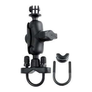 RAM MOUNTS H/BAR U-BOLT DOUBLE BALL MOUNT W/ ACTION CAMERA ADAPTER