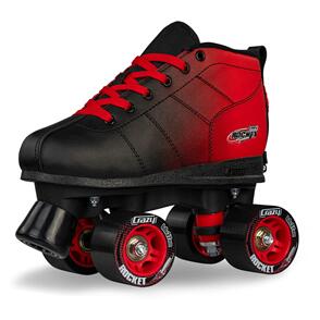 CRAZY SKATES ROCKET JR RED/BLACK SIZE ADJUSTABLE ROLLER SKATES