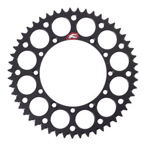 RENTHAL RE112U52051GEBK RENTHAL SPROCKET REAR BLK 51T ALLOY 7075 T6 GROOVED