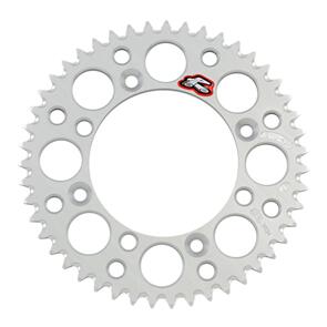 RENTHAL RE121U42848GPSI RENTHAL SPROCKET REAR SIL 48T ALLOY 7075 T6 GROOVED