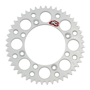 RENTHAL RE121U42849S RENTHAL SPROCKET REAR SIL 49T ALLOY 7075 T6 GROOVED