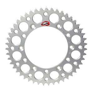 RENTHAL RE123U52048GYSI RENTHAL SPROCKET REAR SIL 48T ALLOY 7075 T6 GROOVED SUZ