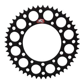 RENTHAL RE123U52050GYBK RENTHAL SPROCKET REAR BLK 50T ALLOY 7075 T6 GROOVED