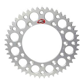 RENTHAL RE123U52052GYSI RENTHAL SPROCKET REAR SIL 52T ALLOY 7075 T6 GROOVED SUZ