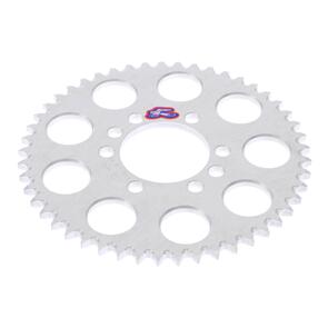 RENTHAL RE129C42849GPSI RENTHAL SPROCKET REAR SIL 49T ALLOY 7075 T6 GROOVED YAM